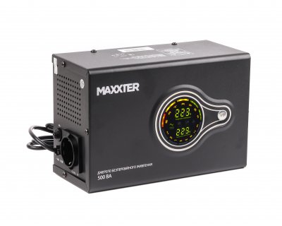 Maxxter MX-HI-PSW500-01 Джерело безперебійного живлення тривалої дії, 500 VA